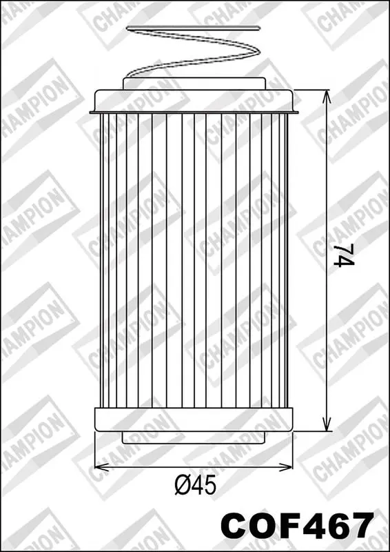 OELFILTER CHAMPION COF467