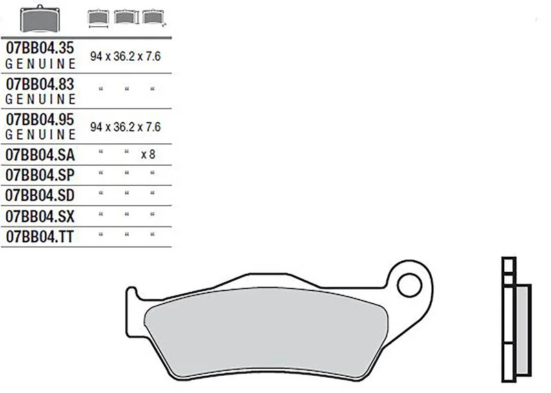 BREMBO BRAKEPADS ORGANIC