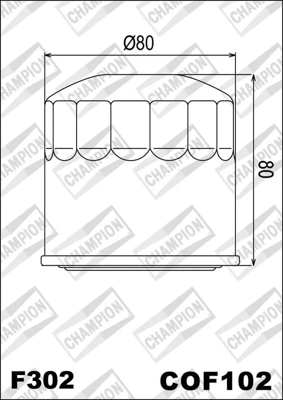 OELFILTER CHAMPION COF102