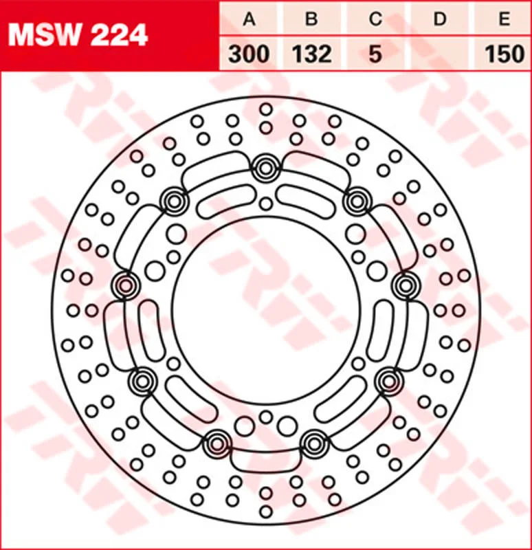 TRW BREMSSCHEIBE VORN