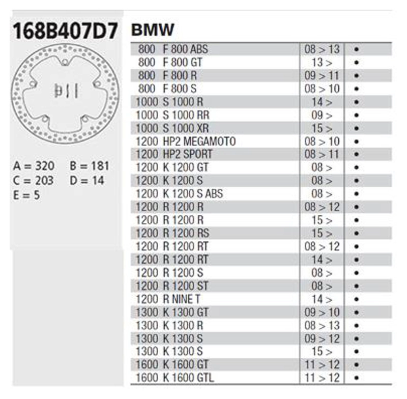 DISQUES DE FREIN BREMBO