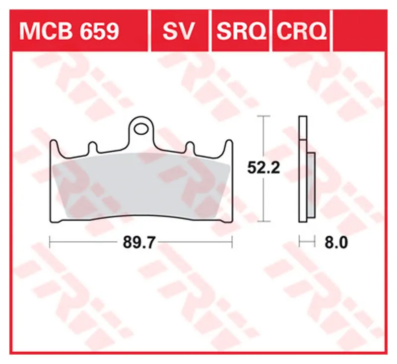 TRW BREMSBELAEGE SINTER