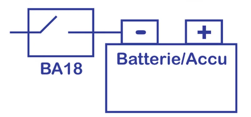 BAAS BA18 BATTERIETRENN-