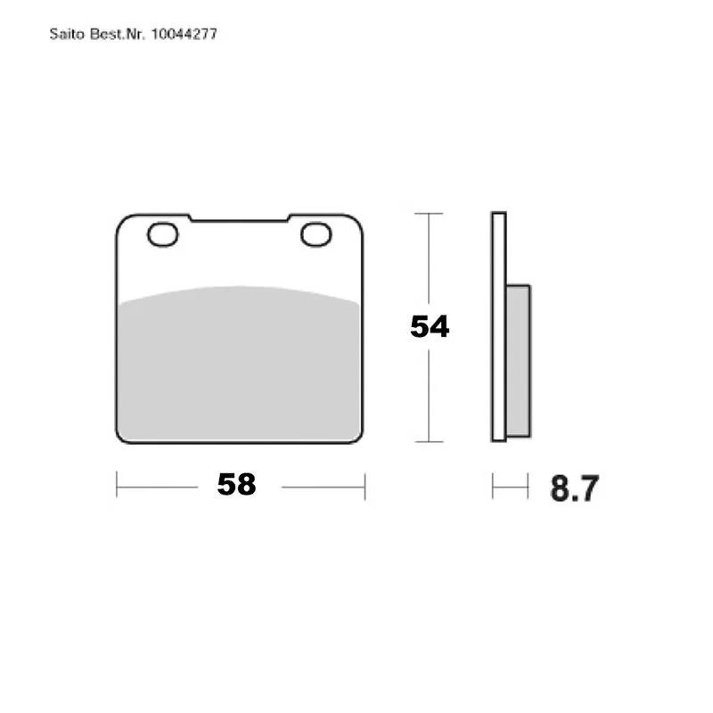 SAITO BRAKE-PADS ORGANIC