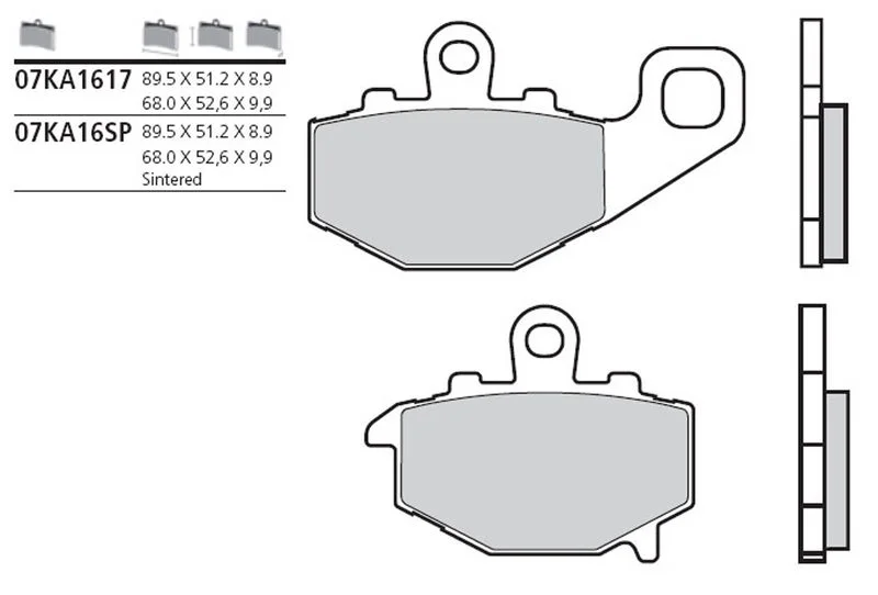 BREMBO BREMSBELAG SINTER