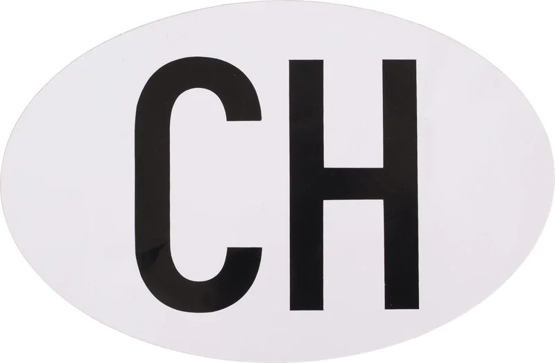 CH-STICKER WIT OVAAL