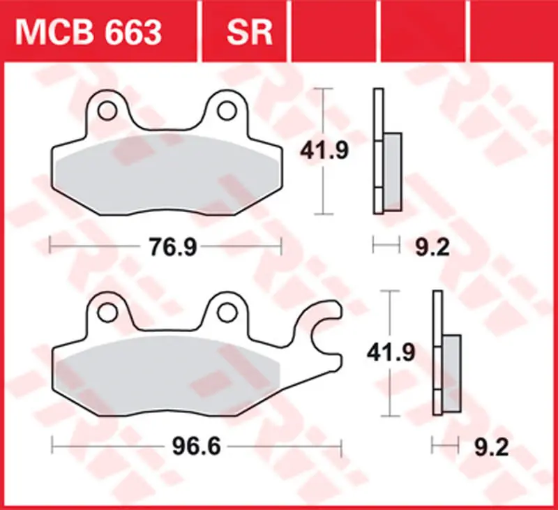 TRW BREMSBELAEGE ROLLER