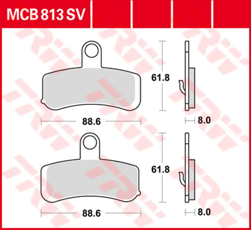 TRW BREMSBELAEGE SINTER