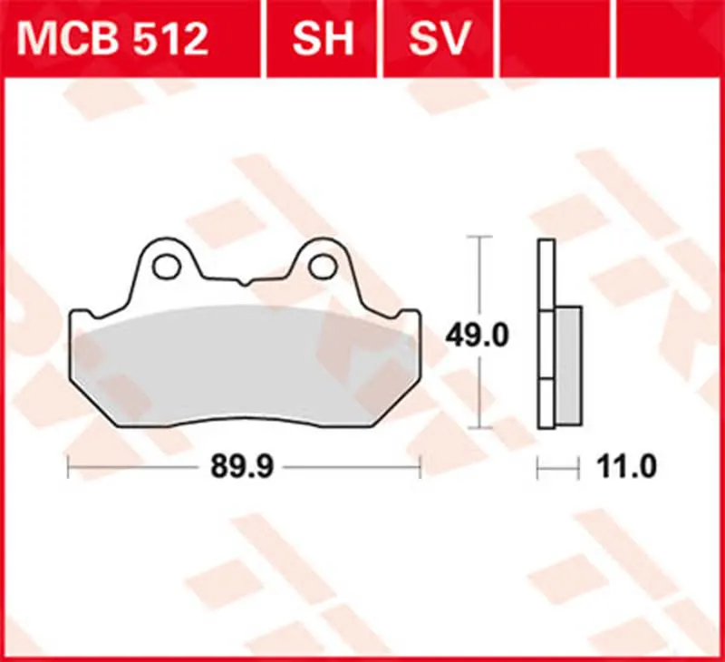 TRW BRAKEPADS ORGAN.