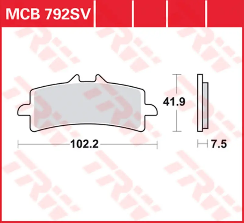 TRW BREMSBELAEGE SINTER