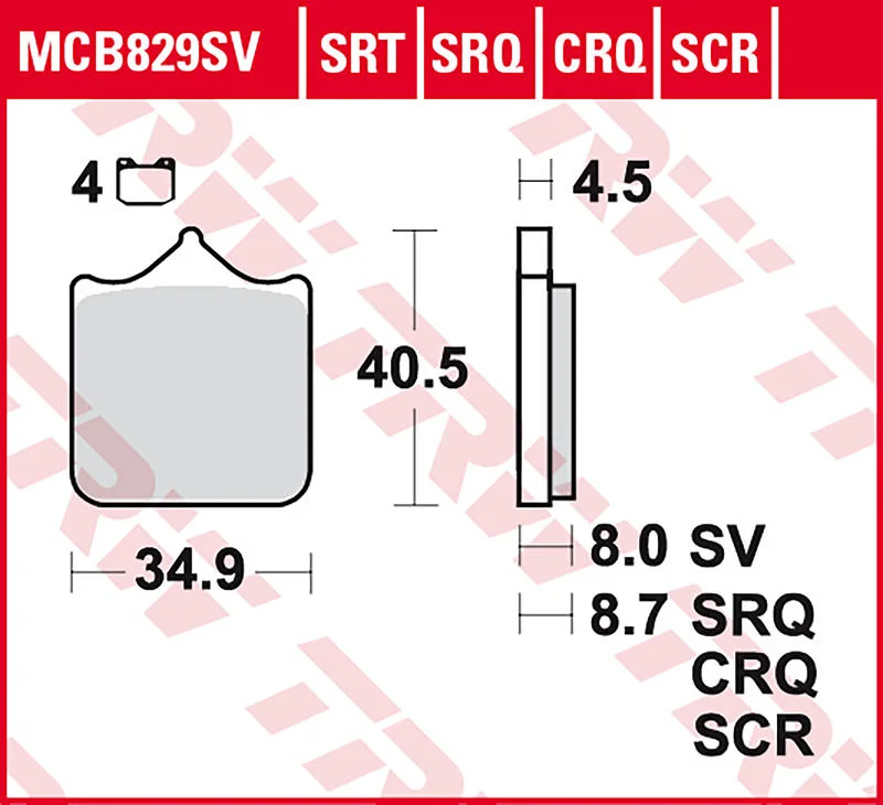 TRW Sinter Road & Track brake-pads