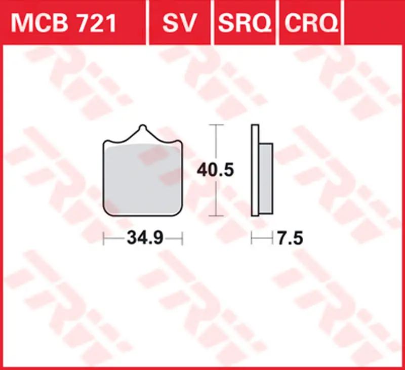 TRW BREMSBELAEGE SINTER