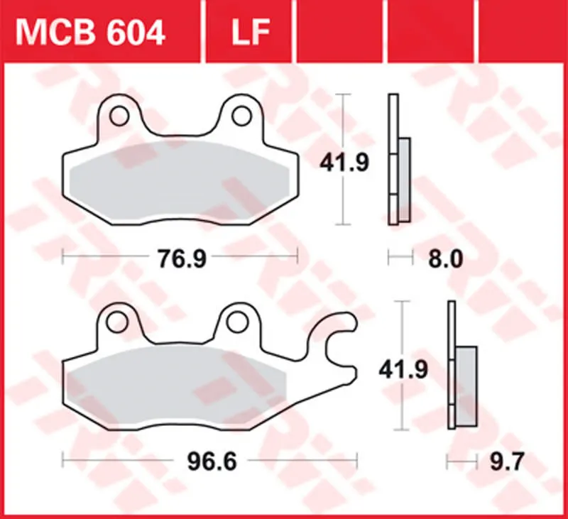 TRW BRAKEPADS ORGAN.