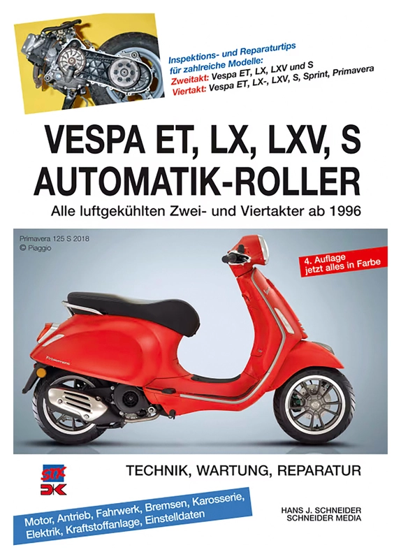 VESPA ET,LX AUTOMAAT BOEK