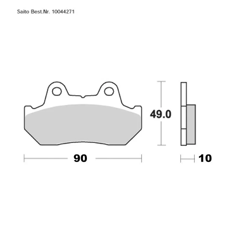 SAITO BRAKE-PADS ORGANIC