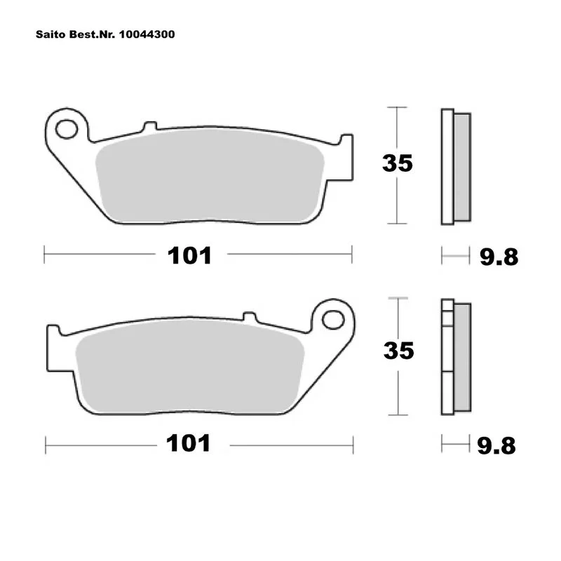 SAITO BRAKE-PAD ORGANIC