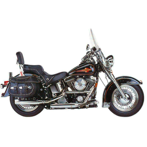 compatible avec Harley Davidson Softail Heritage Classic 2007 à 2010 FLSTC FALCON Double Groove Silencieux slip on 